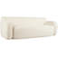 Chambre courbée de 81,5 po - 3 compressions ergonomiques minimalistes, tissu doux pour les espaces de vie courbés, sièges très grands, utilisation à long terme