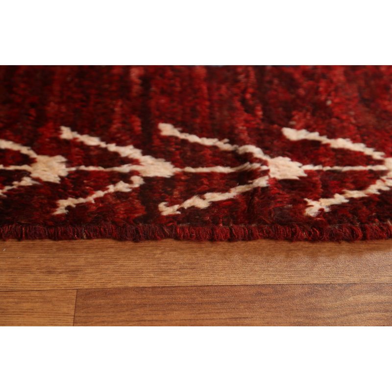 Tapis oriental géométrique marocain fait à la main 7 x 10
