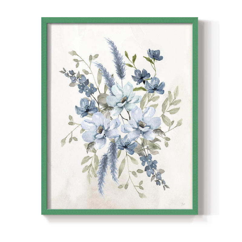 Sweet Blues II, reproduction encadrée - bois massif, H 30 po x l 24 po, Green