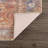Anarhu Boho Damask Machine Washable Peach Area Rug-897433328