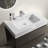 30" Bathroom Vanity In Gray - Modern Wall Mounted, Silent Drawer Glides, Expansive Storage Vanity: Modern, And Roomy-712672940-712672942