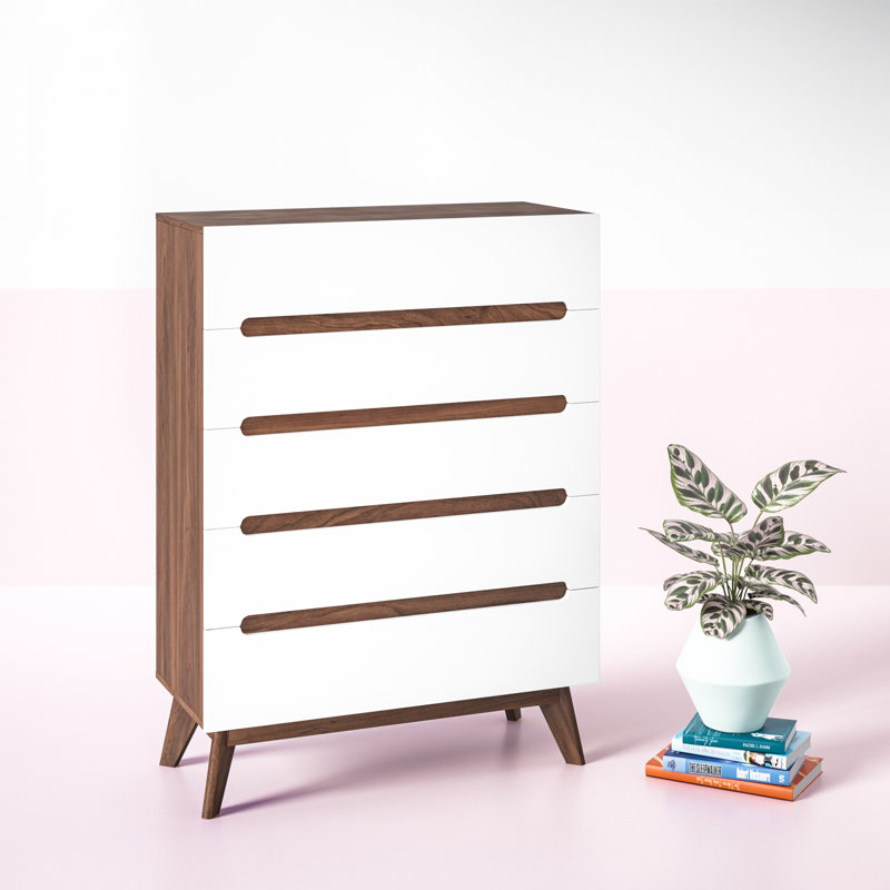 Cravens 34.65'' W 5 - Drawer Dresser