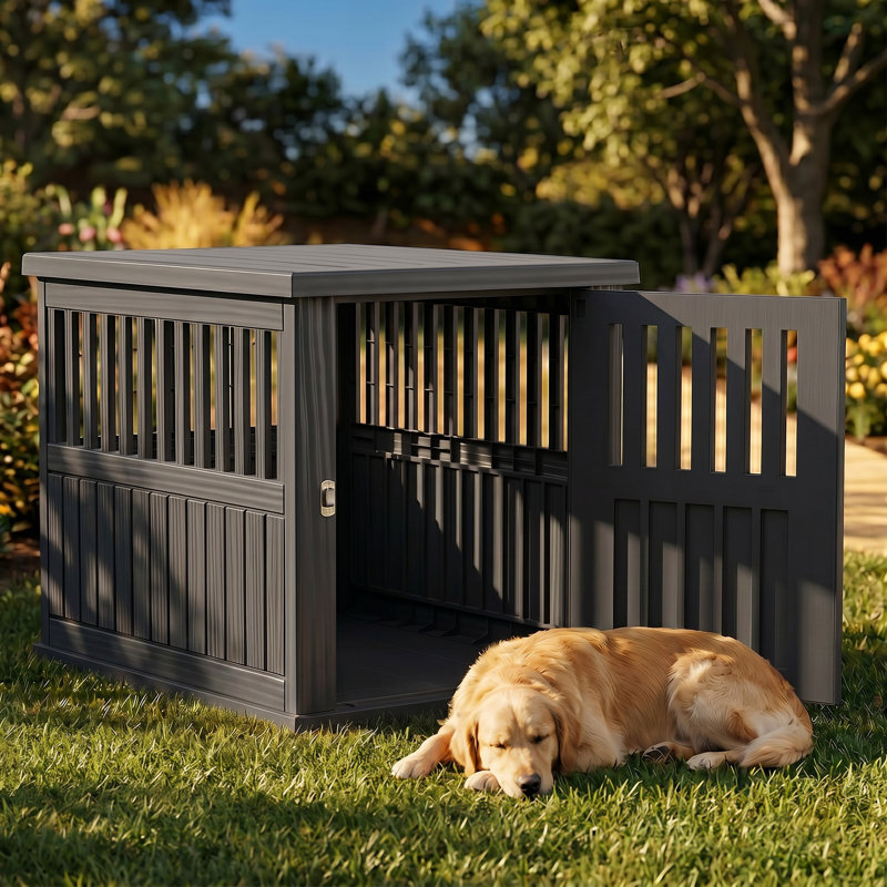 Cage pour chien de grande race, Noir