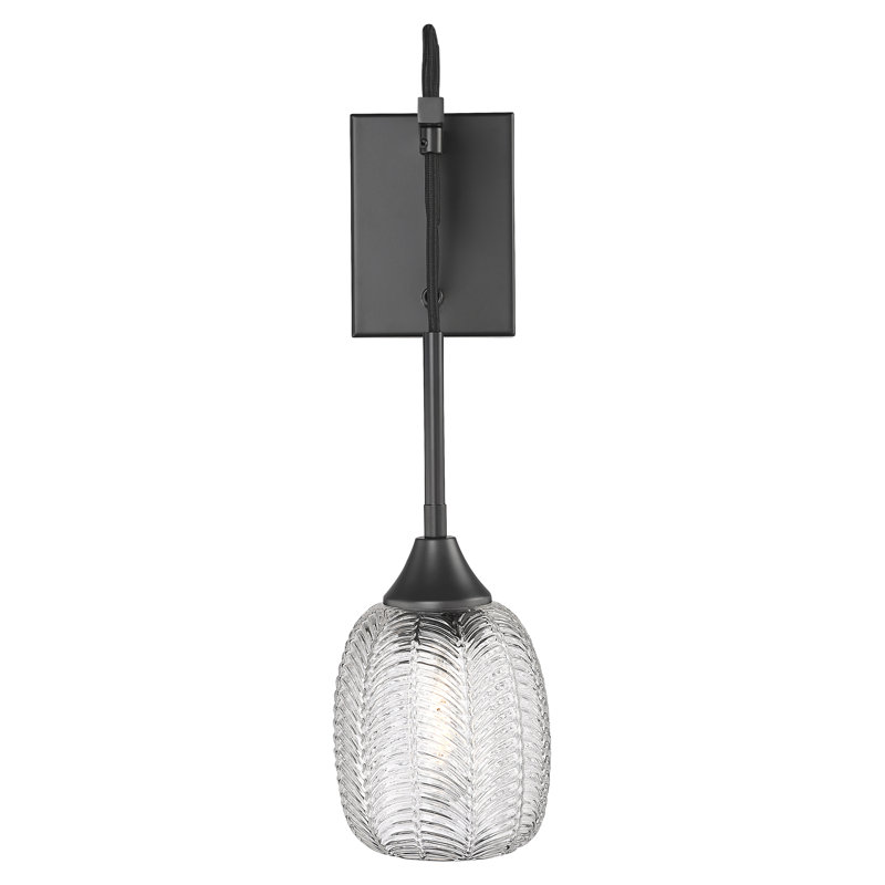 Azam - 1 Light 5.5" Sconce, Matte Black