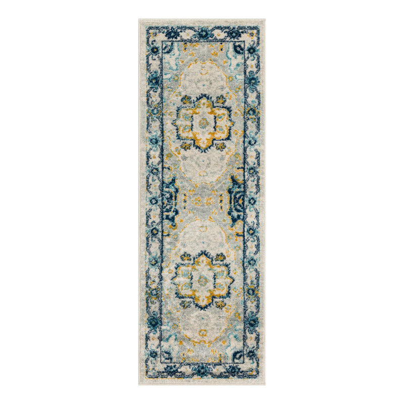 Hagedorn Oriental Area Rug, Runner 2' x 6', Gray