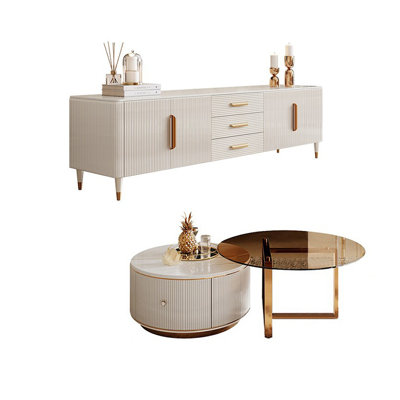 Italian style creative TV stand and coffee table