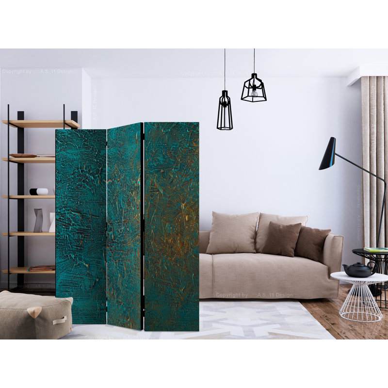 Gaskin 172cm H Solid Wood Folding Room Divider, 3