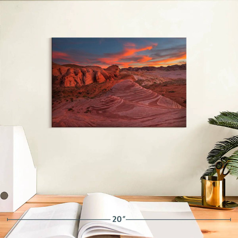 Alvord Valley of Fire State Park, H 8 po x l 12 po