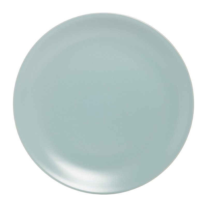 Wazee Matte 10.5" Dinner Plate, Mineral Blue
