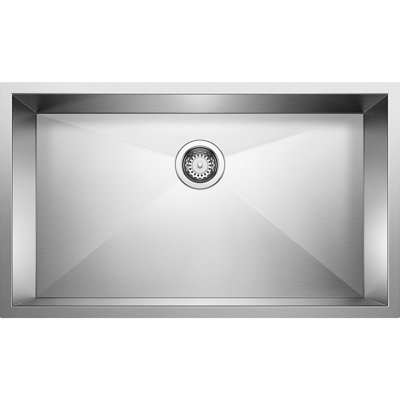 Precision R0 32" Super Single Bowl Undermount Stainless Steel Kitchen Sink