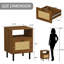 40 cm W Bedside Table