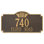 Monogram 2-Line Wall Address Plaque