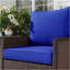 Ensemble de coussins et de coussins de dossier de patio 4 pièces Outsunny