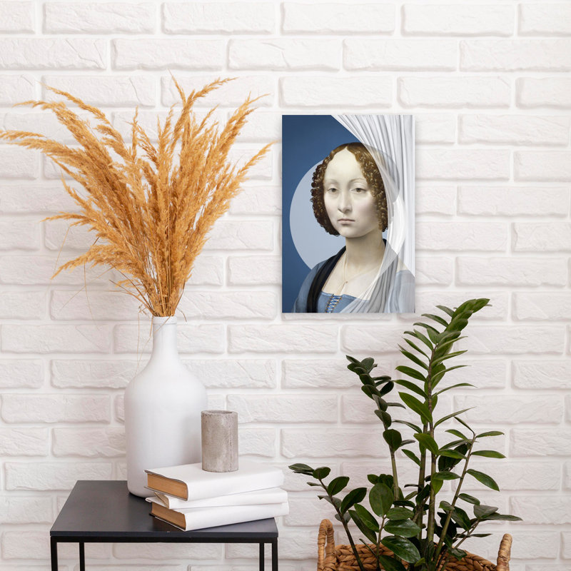 Ginevra De 'Benci - Moderned Art Classic Modern Contemporary Portrait Art mural, H 18 po x l 12 po