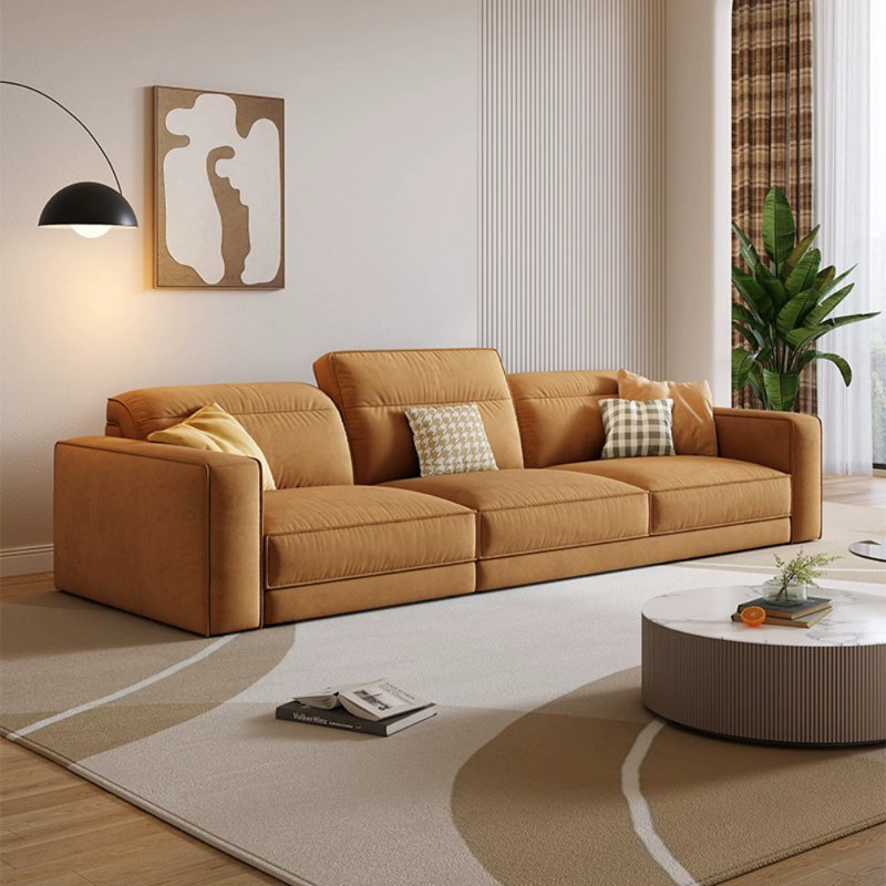 Canapé Creative Creative, Orange, H 35,4 po x l 106,3 po x P 38,6 po