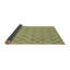 Tapis géométrique en laine vert-834625407