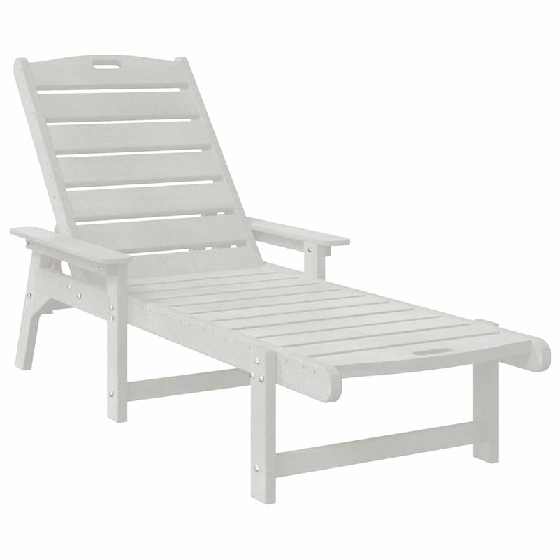 Sun Lounger HDPE, White