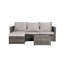 Ensemble de meubles de patio 2 pièces, ensemble modulaire et table en L tissé pour l'extérieur-627340413