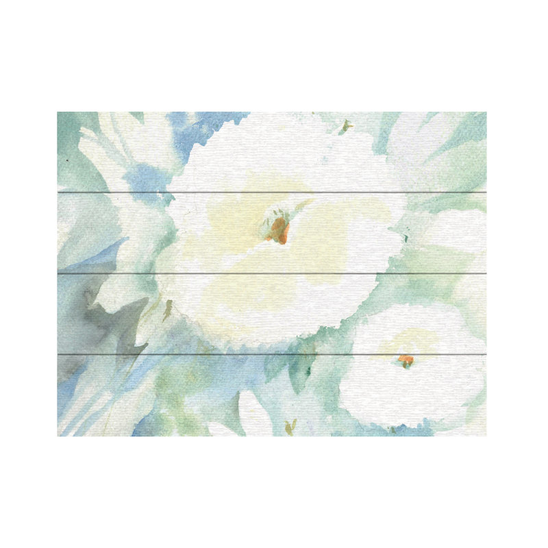 Sheila Golden Night Flower Wood Slat Art, H 12 po x l 16 po