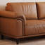 Causeuse-coussin standard en cuir véritable brun-1933979651