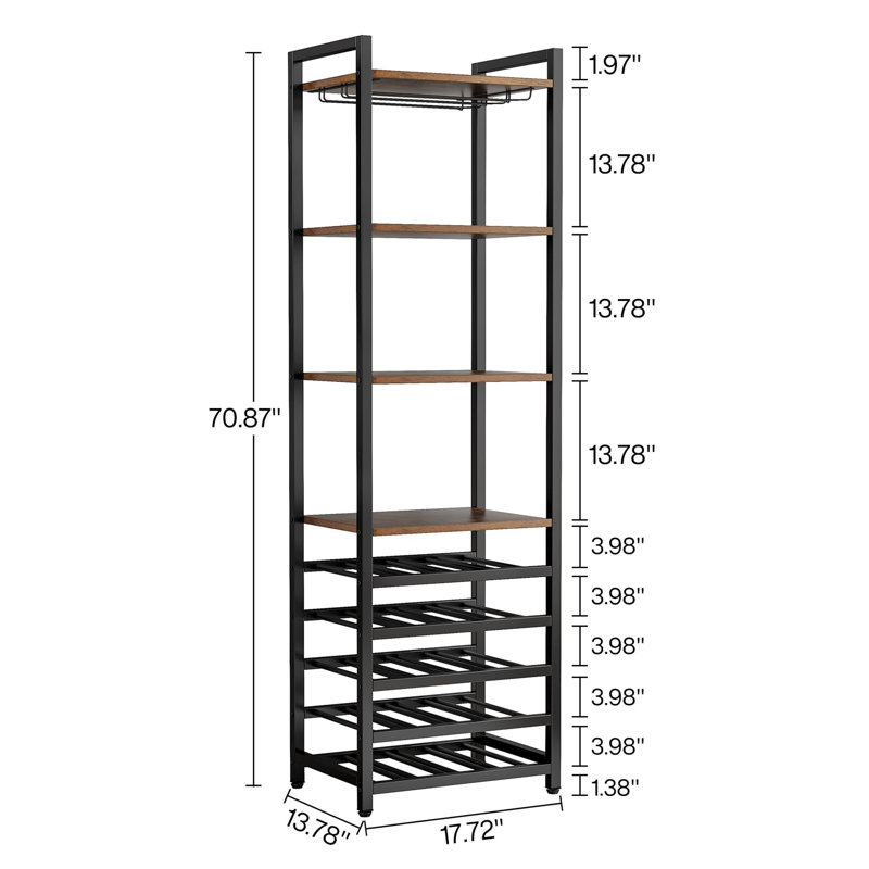 Ariano Wine Bottle & Glass Rack