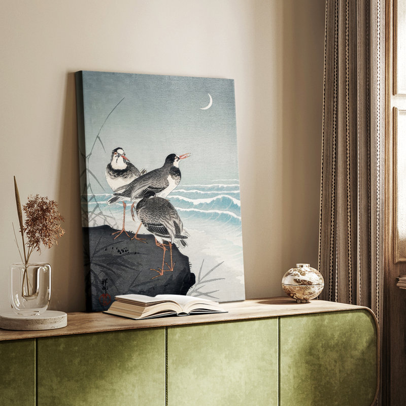 Koson Sandpipers I -Gallery Wrapped Cavas, 60" H x 40" W