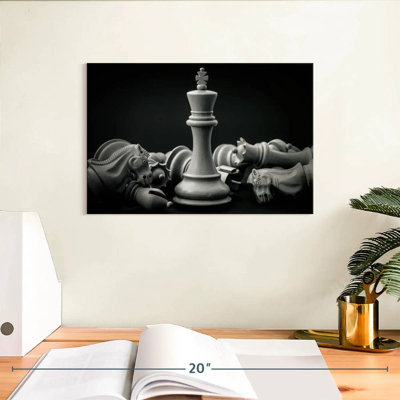 " Chess King Canvas Print "
