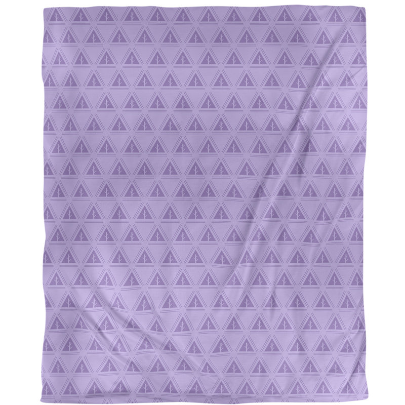 Housse de couette Theo Nath Minimalist Trees, Housse de couette pour grand lit, Mauve, Microfibre