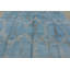 Tapis unique en viscose noué à la main bleu de 8 pi 4 po x 9 pi 10 po Gamari