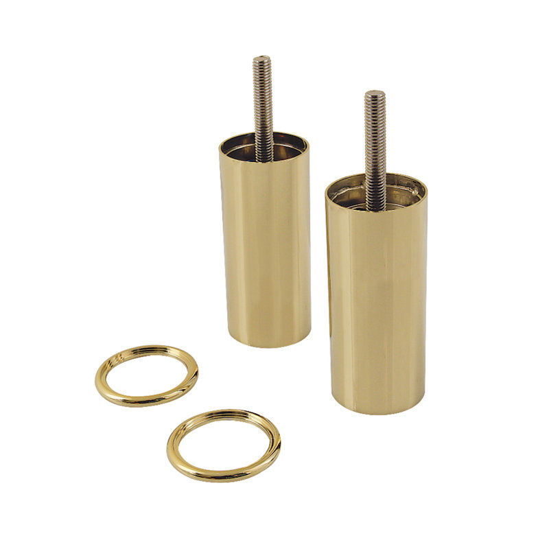 Kingston Brass VPBL314888 Extension Leg, Brushed Nickel, Polished Brass