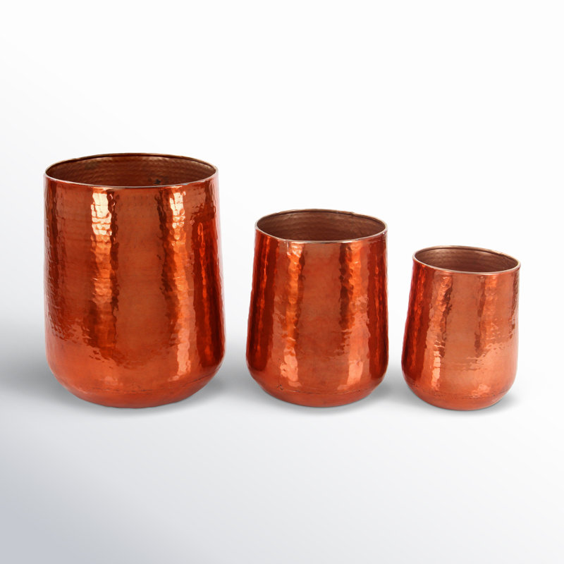 Timblin Pot Planter - Set of 3, Copper