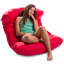 Fauteuil à billes avec siège structuré pour enfants, adolescents et adultes, fauteuil confortable pour jouer, lire et regarder la télévision, chaise longue Laguna, plusieurs couleurs et tissus-1809202982