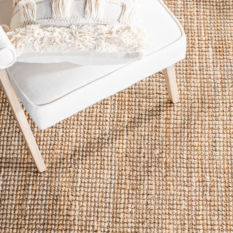 Tapis en jute tissé à la main Lin, Tapis de couloir 2 pi 3 po x 22 pi