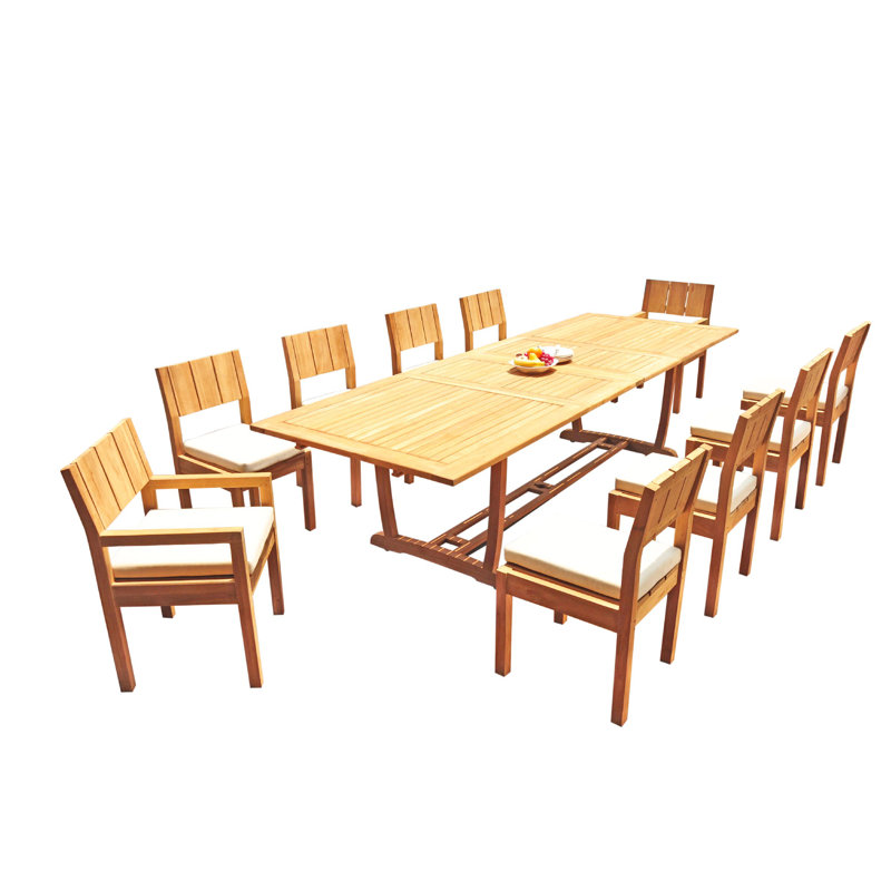 Ensemble repas pour 10 personnes Elmer, H 30,5 po x L 82 po x l 40 po