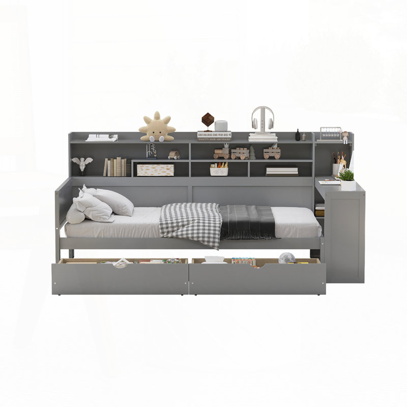 Wooden Multi-functional Daybed, Twin
