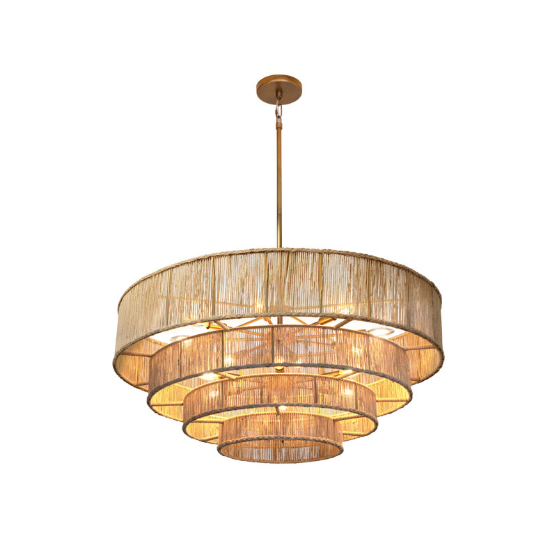 Lumina 14 - Light Tiered Chandelier, Brown