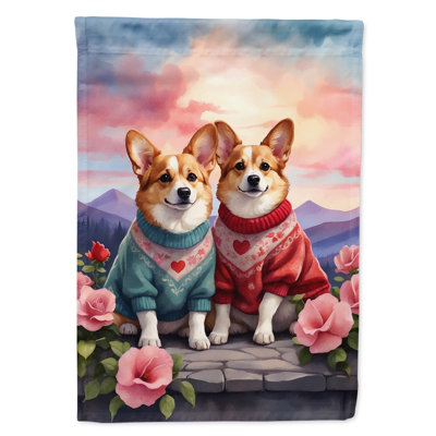 Drapeau pour chien double face H 40 po x l 28 po