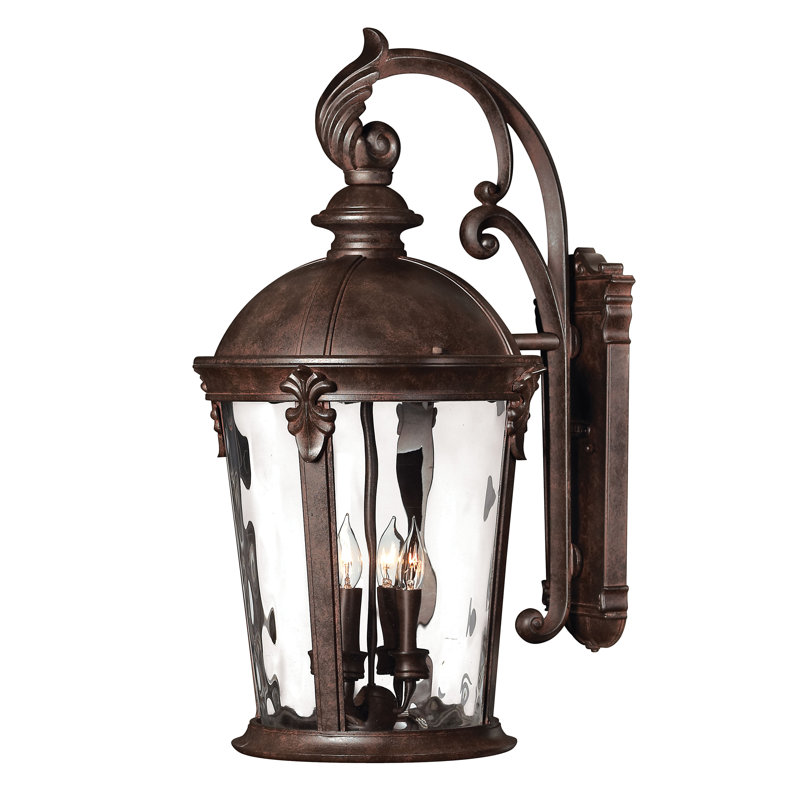 Windsor River Rock 4 - Bulb Outdoor Wall Lantern, Incandescent