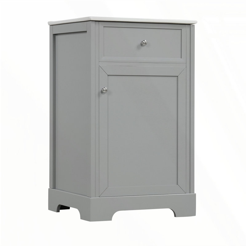Meuble-lavabo de 20 po avec lavabo, Gris