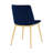 Tortez Velvet Upholstered Metal Side Chair-627103774