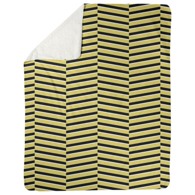 Couverture polaire rayures fracture