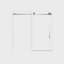 Porte de douche sans cadre, verre trempé transparent de 1/4 po (6 mm), film antidéflagrant, poignée en acier inoxydable-120558949