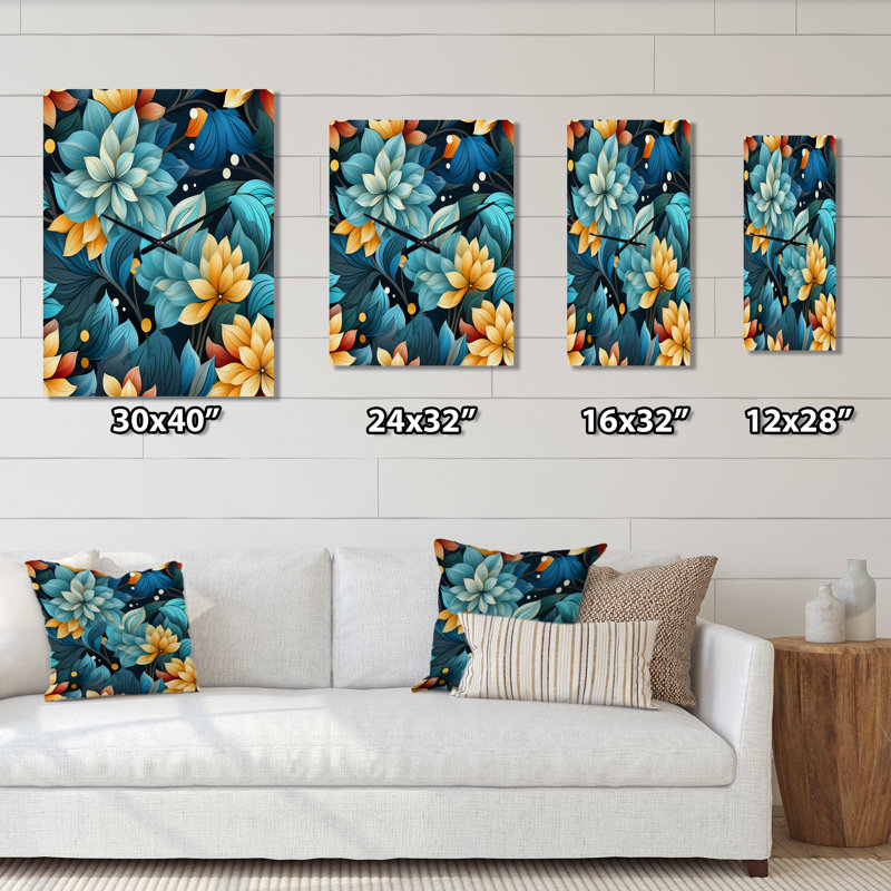 Janiyyah - Horloges murales florales, Petit