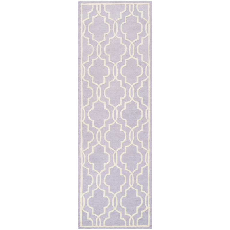 Tapis en laine touffeté à la main Cannen, Tapis de couloir 2 pi 6 po x 12 pi