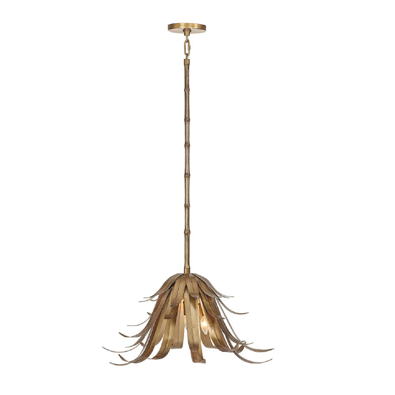 Luminaire suspendu 3 lumières Kabo, Laiton
