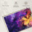 Avery Purple Abstract Texture-107718638