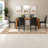 Spacious Dining Table Sets(must Include Both Table And Chair), Mdf Walnut Modern Home Dining