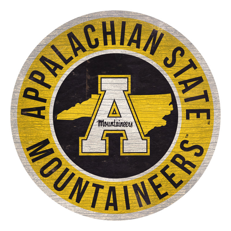 Ncaa, impression sur bois, Mountaineers de l'Université Appalachian State