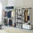 One Shelf 47" Walk-In Closet - Metal, Deep Storage, Heat & Water , Stain Scratch E0 Grade Board With Hanger Powder Coated Metal Frame, Extra Interior