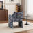 Mid Century Upholstered Arm Accent Chair with High Back-1729296853